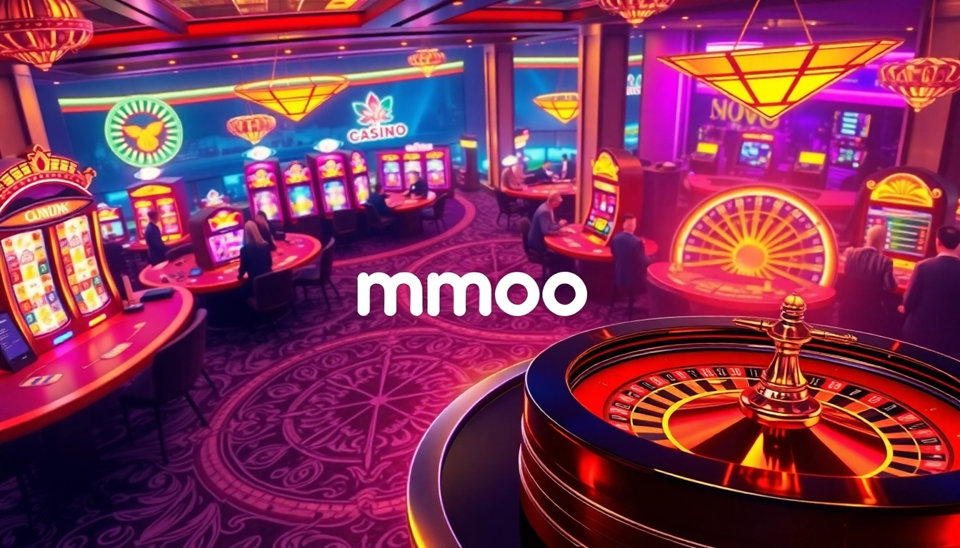 Players enjoying exciting games like slots and poker at mmoo online casino.