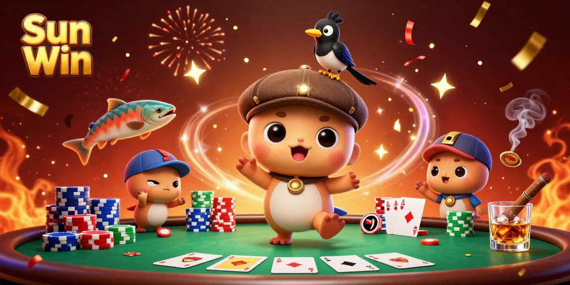 Sun Win offers exciting poker gameplay with dynamic characters and vibrant casino elements.