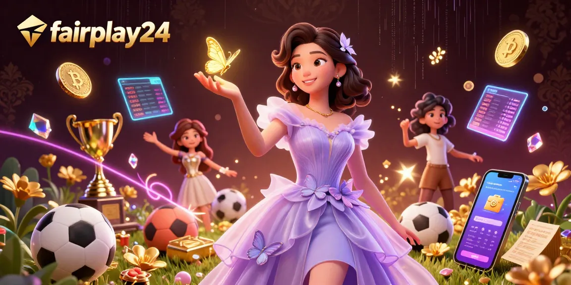 Bet on sports with fairplay24 through exciting 3D illustration showcasing dynamic betting elements and vibrant visuals.