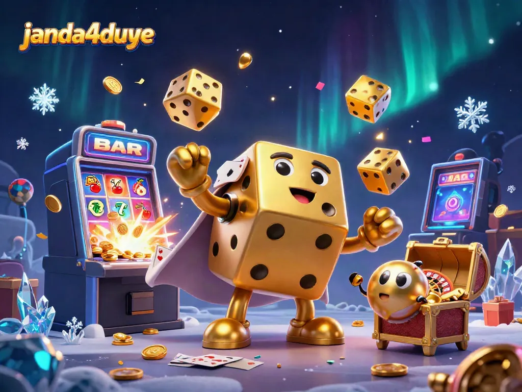 Mainkan janda4duye dengan golem dadu emas dan mesin slot, meriah dalam koin!