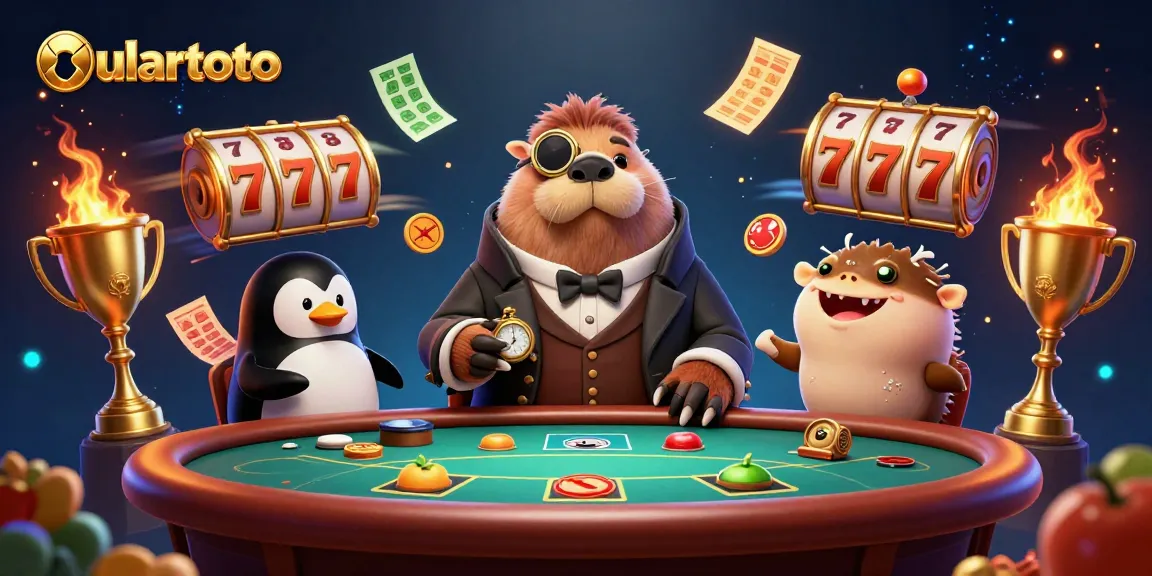 Engage with ulartoto while enjoying vibrant underwater casino action in this captivating illustration.
