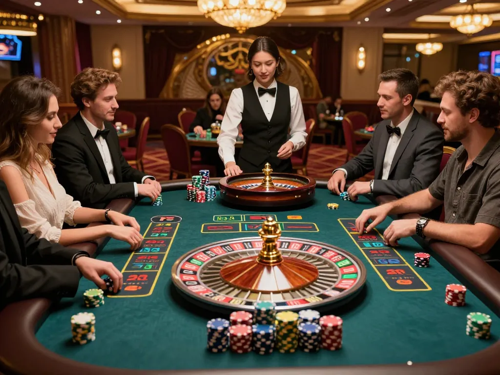 Exciting gameplay at a roulette table showcasing 789CLUB's vibrant casino atmosphere.