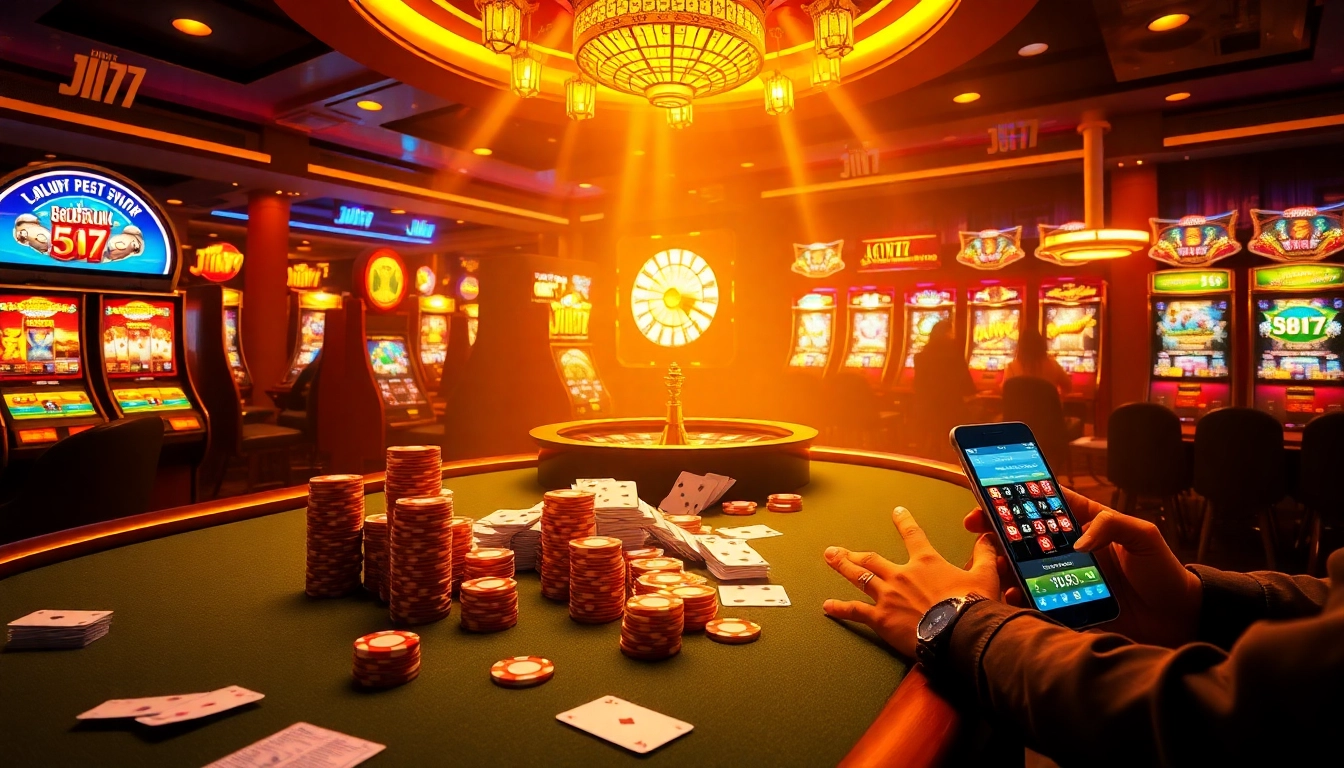 Experience the thrill of Jili777 with vibrant gaming tables and engaging casino scenarios.