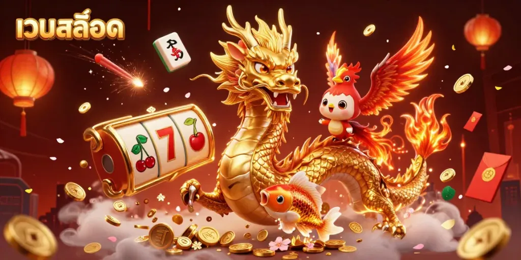 เล่นเว็บสล็อตด้วยโชคลาภจากมังกรทองและนกฟีนิกซ์ในบรรยากาศคาสิโน
