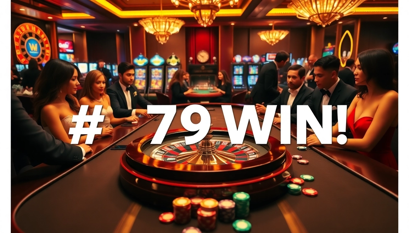 Experience thrilling gameplay at 79win with competitive odds at a lively casino table.