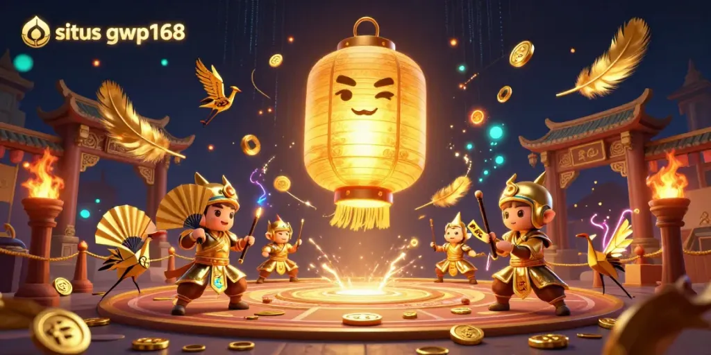 Memenangkan hadiah di situs gwp168 dengan karakter unik dan suasana kasino yang megah.