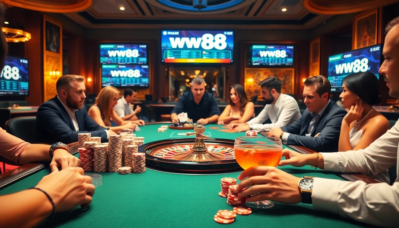 Experience thrilling gameplay and strategy at ww88 in a vibrant casino setting.