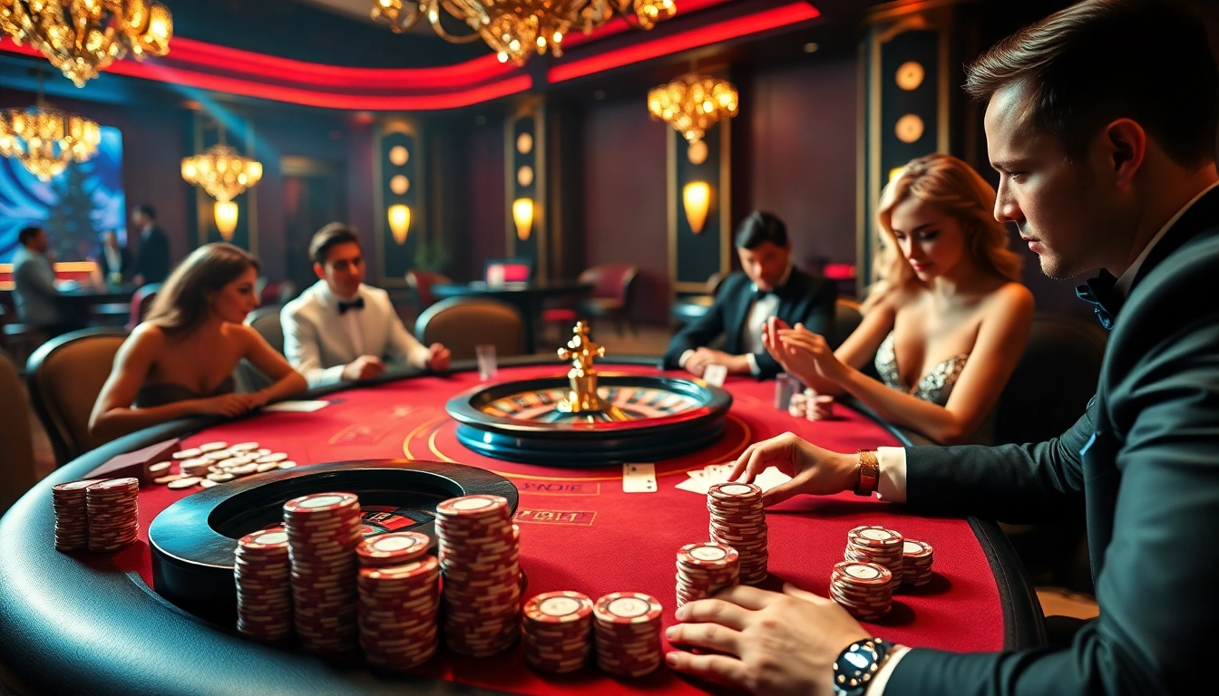 Exciting poker game atmosphere at 789pa.in.net, showcasing vibrant chips and focused players.