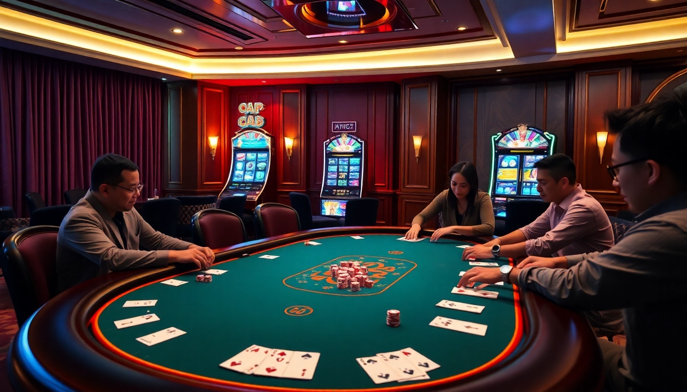 Engage in thrilling poker strategies at https://abc88.app/ with vibrant casino visuals and high stakes.