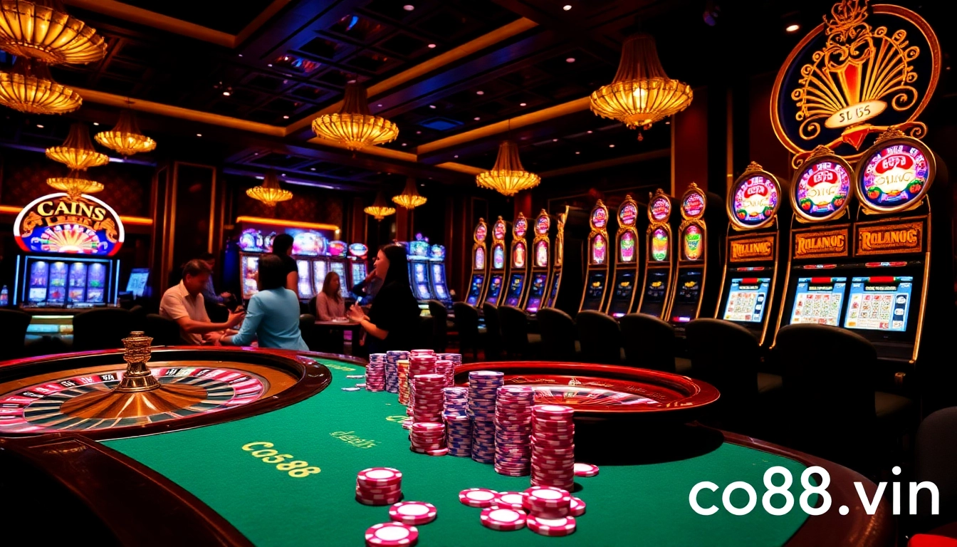 Experience thrilling gambling action at https://co88.vin/ with luxurious casino tables and exciting games.