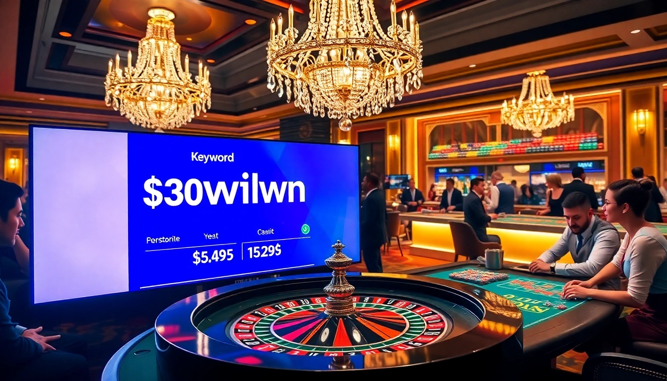 Experience the thrill of sunwin with energetic players at a luxury casino roulette table.