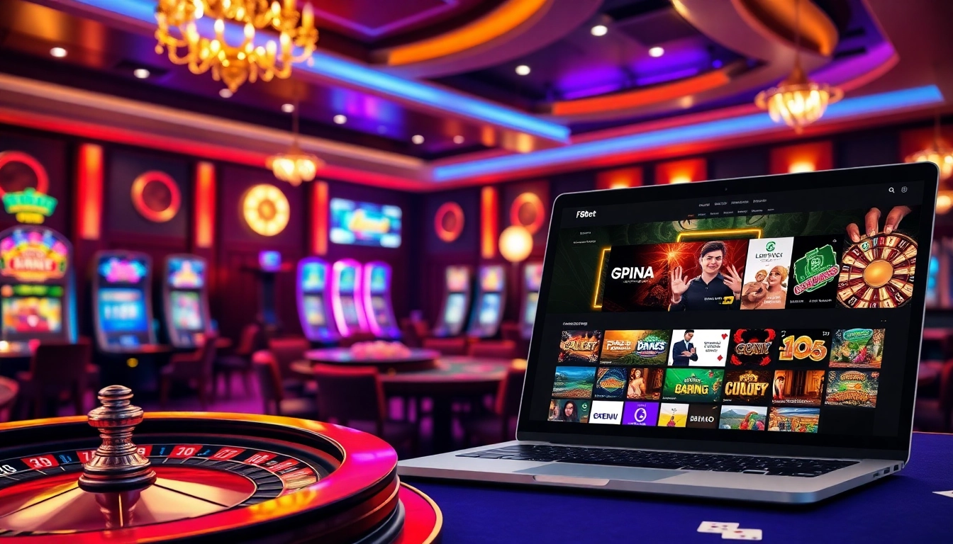 Players enjoying the thrilling online casino atmosphere with F8bet's diverse gaming options.