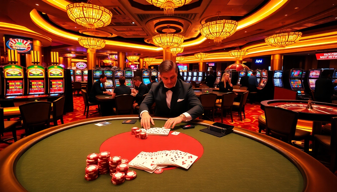 Engaging gamblers at the sunwin poker table with chips and cards.