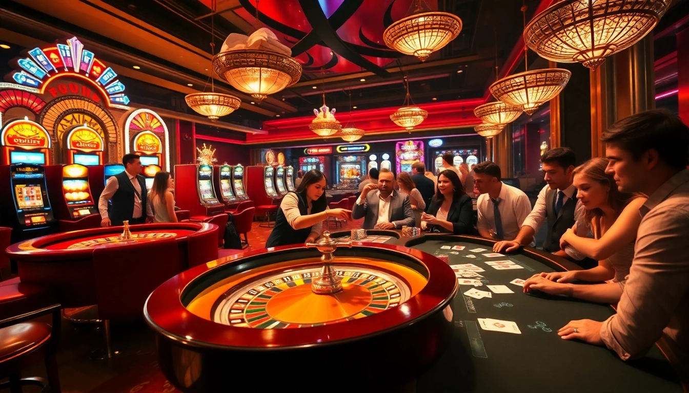 Experience the thrill of gambling with Vaoluoitv at a vibrant casino table.