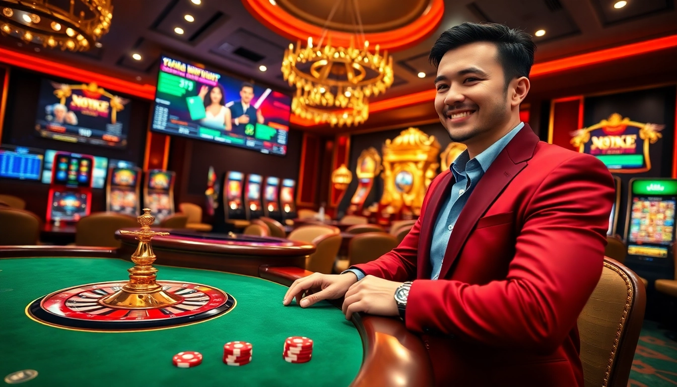 Experience exciting gameplay at NK88 with vibrant casino visuals and engaging betting action.