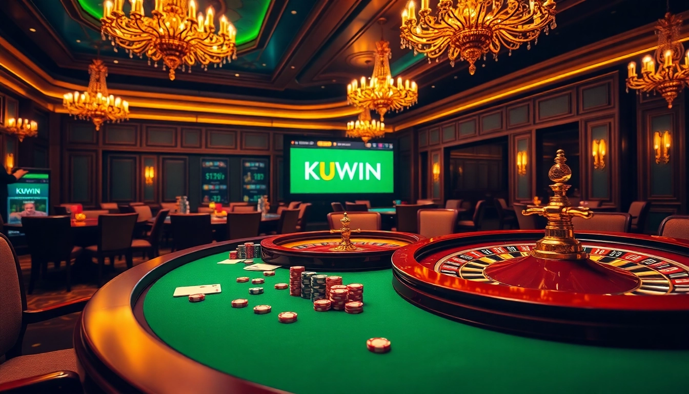Experience exciting gameplay at KUWIN with professional poker and roulette tables.
