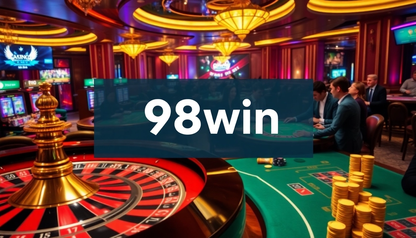 Experience excitement at the 98win casino with vibrant gaming tables and thrilling action.