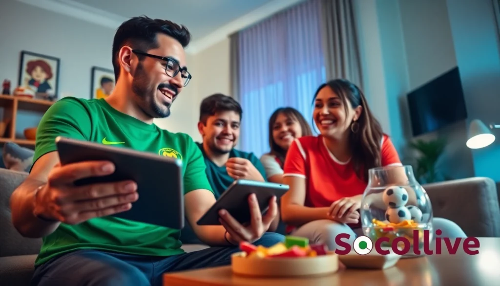Socolive brings live football streaming excitement to fans in a cozy room setting.